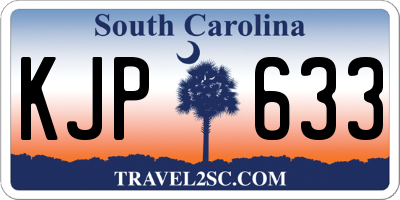 SC license plate KJP633