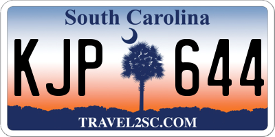 SC license plate KJP644