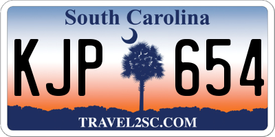 SC license plate KJP654