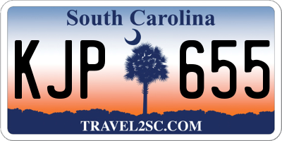 SC license plate KJP655