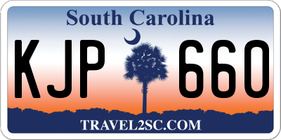 SC license plate KJP660