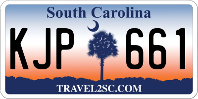 SC license plate KJP661
