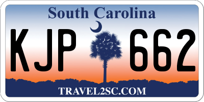 SC license plate KJP662