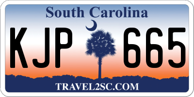 SC license plate KJP665