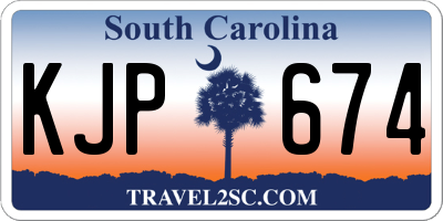 SC license plate KJP674