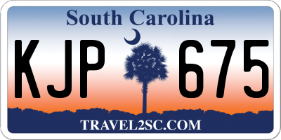 SC license plate KJP675