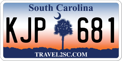 SC license plate KJP681