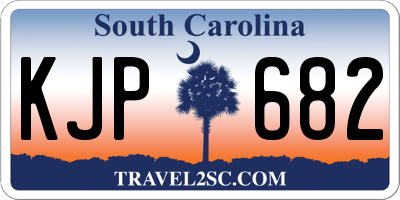 SC license plate KJP682