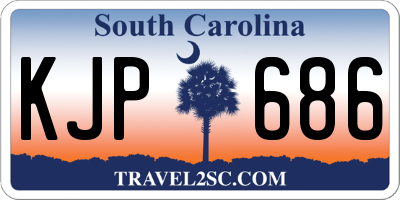 SC license plate KJP686
