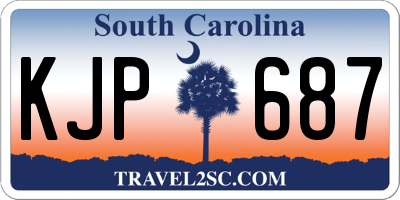 SC license plate KJP687