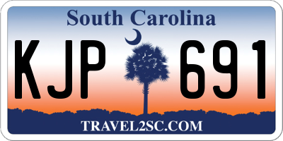 SC license plate KJP691