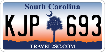 SC license plate KJP693