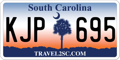 SC license plate KJP695