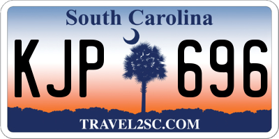 SC license plate KJP696