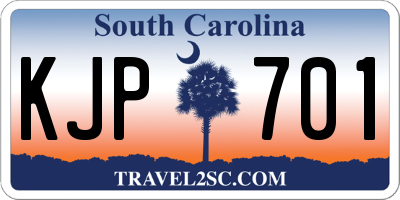 SC license plate KJP701