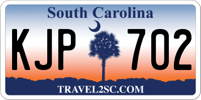 SC license plate KJP702