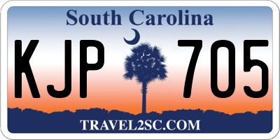 SC license plate KJP705