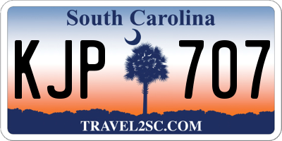 SC license plate KJP707