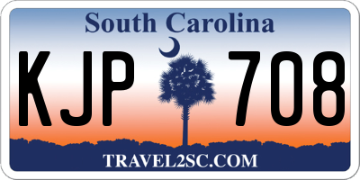 SC license plate KJP708