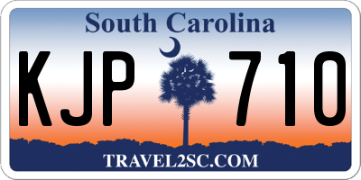 SC license plate KJP710