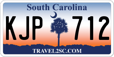SC license plate KJP712