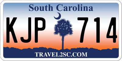 SC license plate KJP714