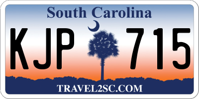 SC license plate KJP715