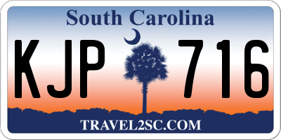 SC license plate KJP716