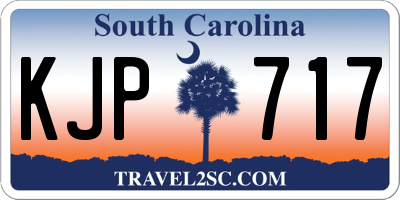SC license plate KJP717