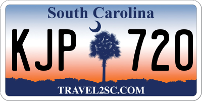 SC license plate KJP720