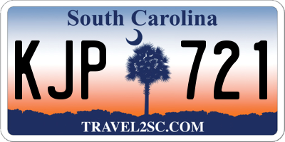 SC license plate KJP721