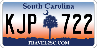 SC license plate KJP722