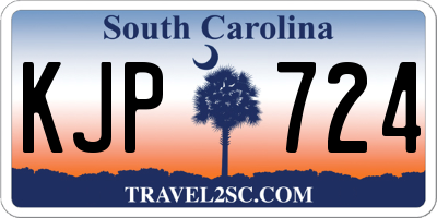 SC license plate KJP724