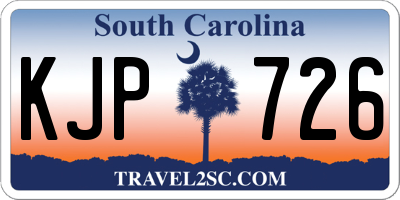 SC license plate KJP726