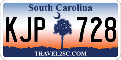 SC license plate KJP728