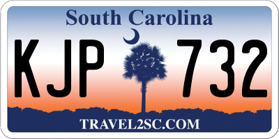 SC license plate KJP732