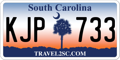 SC license plate KJP733