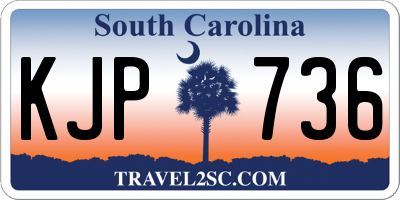 SC license plate KJP736