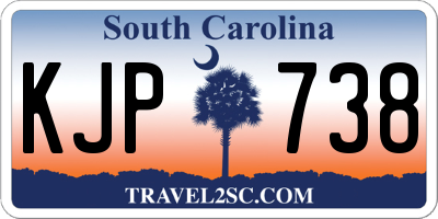 SC license plate KJP738
