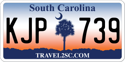 SC license plate KJP739