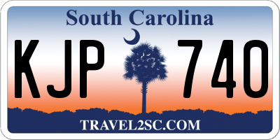 SC license plate KJP740