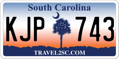 SC license plate KJP743