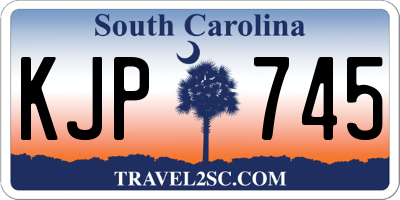 SC license plate KJP745