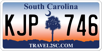 SC license plate KJP746