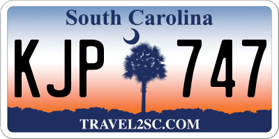 SC license plate KJP747