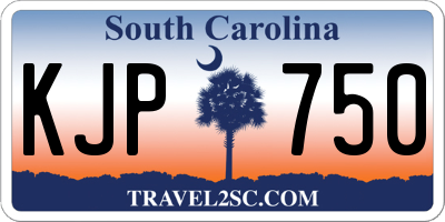 SC license plate KJP750