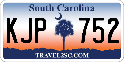 SC license plate KJP752