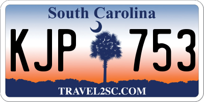 SC license plate KJP753