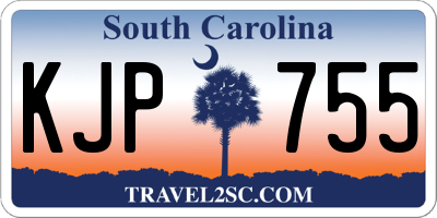 SC license plate KJP755