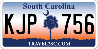 SC license plate KJP756